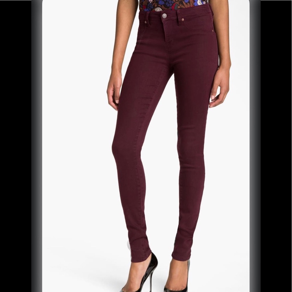 Marc By Marc Jacobs Stick Skinny Jeans in Wine